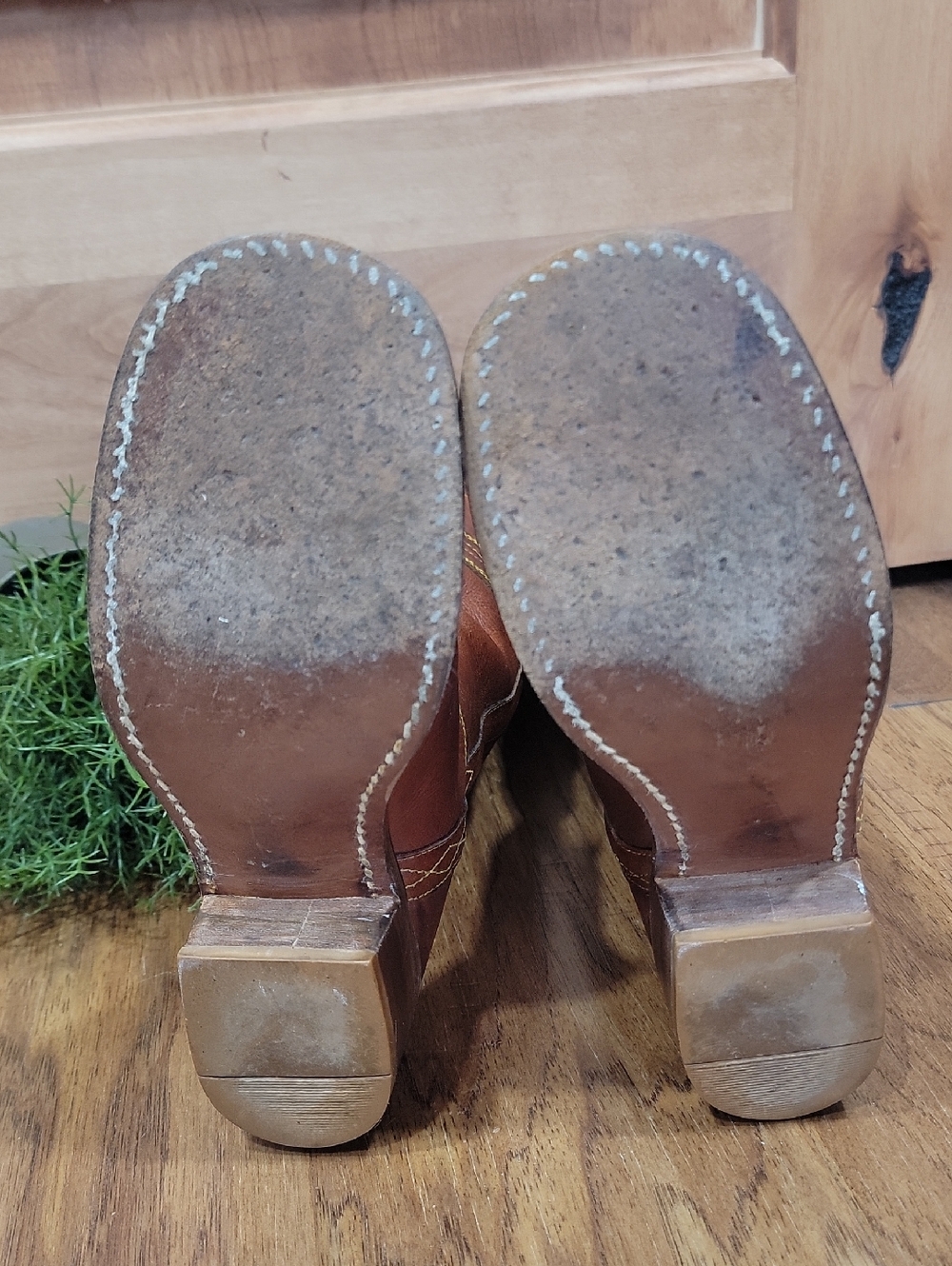 VintageLeather Longhorn Campus Style Boots 5.5 - Picture 9 of 15